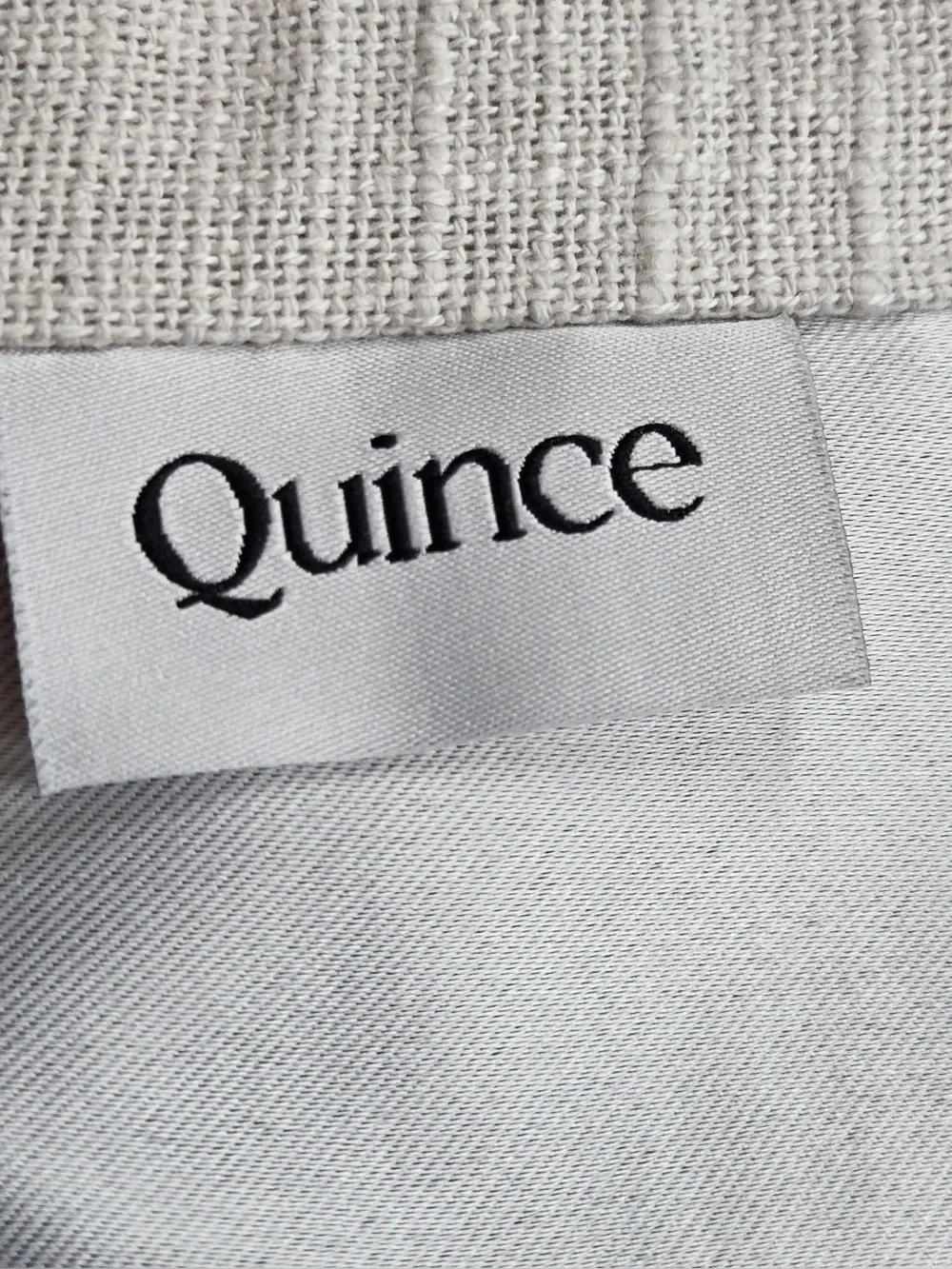 QUINCE Set Of 2 48x84 Cotton Slub Blackout Curtains Cloud 0842